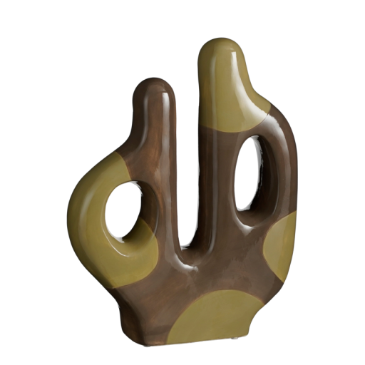 Beeldhouwwerk | Decoratieobject | L28 x B8 x H35 cm | Dolomiet - Groen