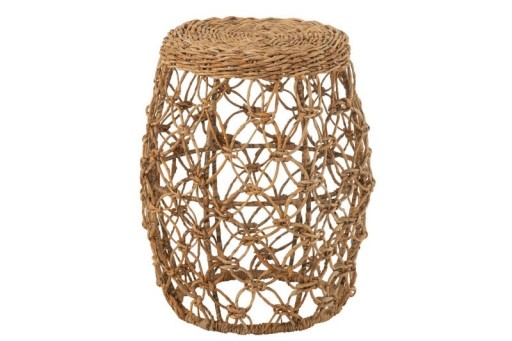 J-Line Side Table Ton Metal/Banana Leaf Natural