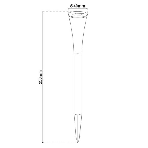 10er Set LED Solar-Erdspieß "Multi"