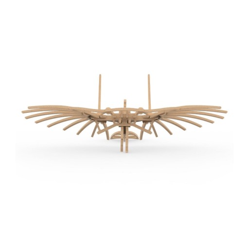 Ilo Build 3D Houten Modelbouw Lilienthal's Glider, NUI-107, 22x18x15cm