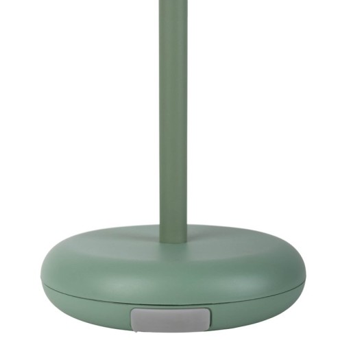 Cordless tablet light "Pasi" for outside and inside, made of metal and plastic in MINT, dimmable, with touch and memory function, approx. 26 cm high