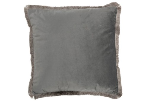 J-Line cushion Alpha Square - polyester - gray