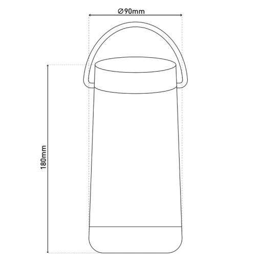 LED table light with BT speaker "Festa" for outdoor area made of black plastic with integrated LEDs, 18 cm high