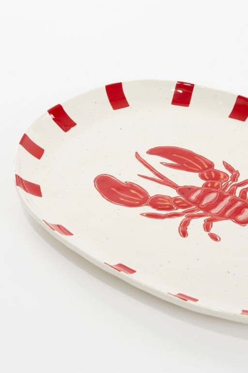 Ariane Servingboard - L41 x B31 X H3 Cm - Stone goods - Red