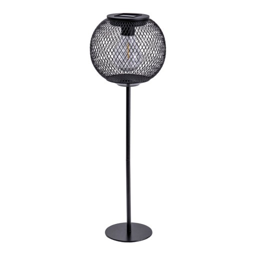 LED solar light "Geli", outdoor decoration made of metal and plastic in black , with firmly built -in LED