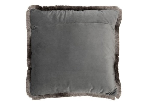 J-Line cushion Alpha Square - polyester - gray