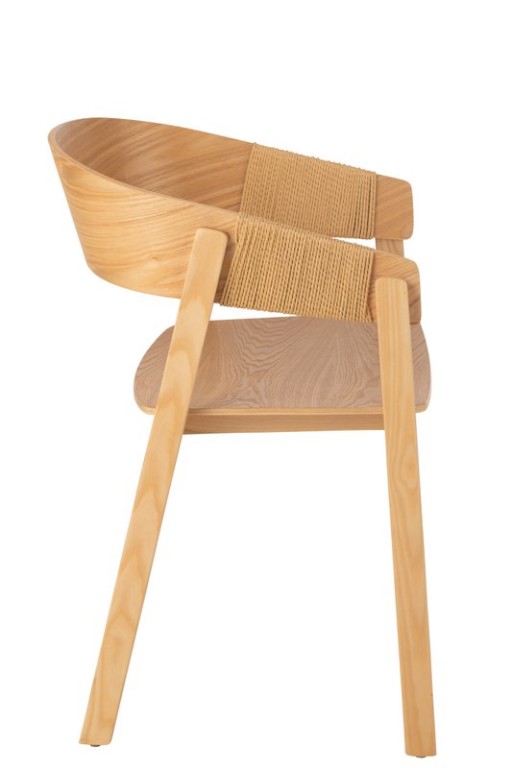J-Line Chair Naga Ash Wood/Rope Natural