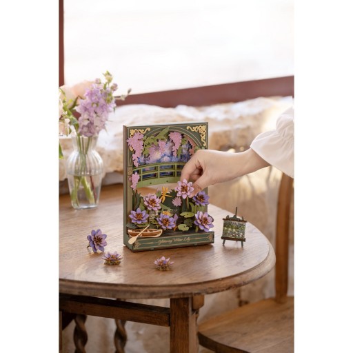 Robotime, 3D Houten Puzzel, Glittering Water Lily, TH001, 16,5x8X21,5 cm