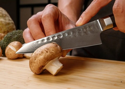 Bunka Petty Damascus Utility Knife - 135 mm blade