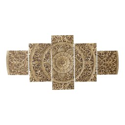 Sharlene Wandpaneel-Set | MDF | Gold | Antik | 5 Stück – Luxus / Hotel Chic