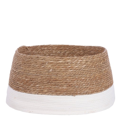 Kerstboomrok | H26 x Ø58 cm | Zeegras | Off-white - Product afbeelding