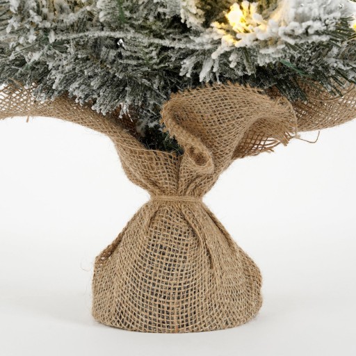 Grimshaw Kunstkerstboom in Pot met LED Verlichting en Timerfunctie - H60 x Ø45 cm - Groen