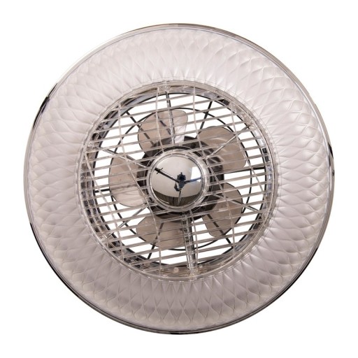 LED ceiling light "Viento" with fan, made of metal and plastic, with integrated LEDs, lighting for living rooms or office