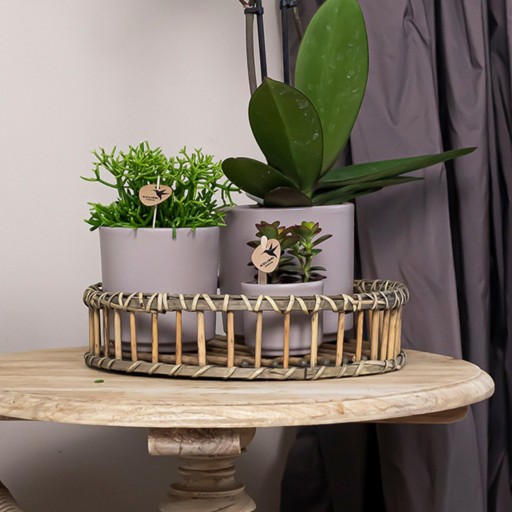 Kolibri Home | Decoratieschaal - Rond Willow dienblad Ø30cm