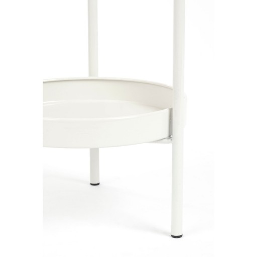 Colyn Bloempot op Standaard - H60 x Ø19 cm - IJzer - Wit