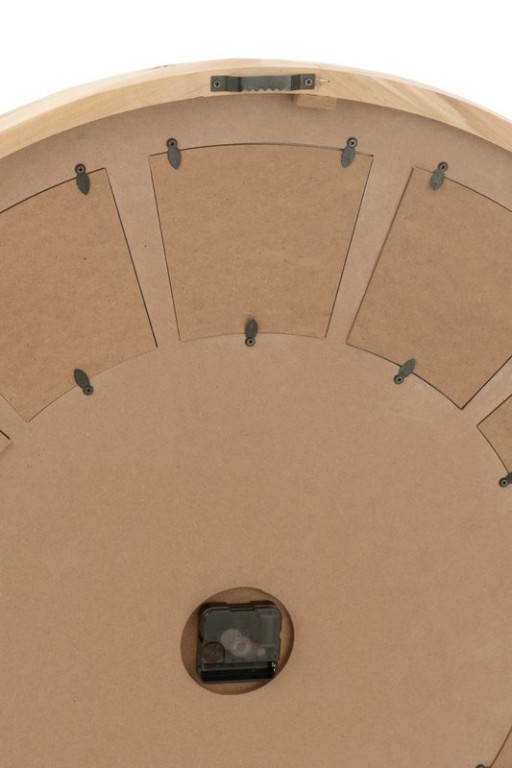 J-Line Wall Clock Photo Beautiful Mdf Natural