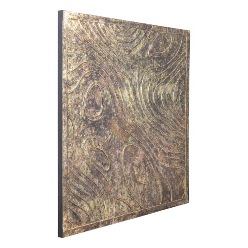Connolly Oil Green Wood Square Wall Panel L