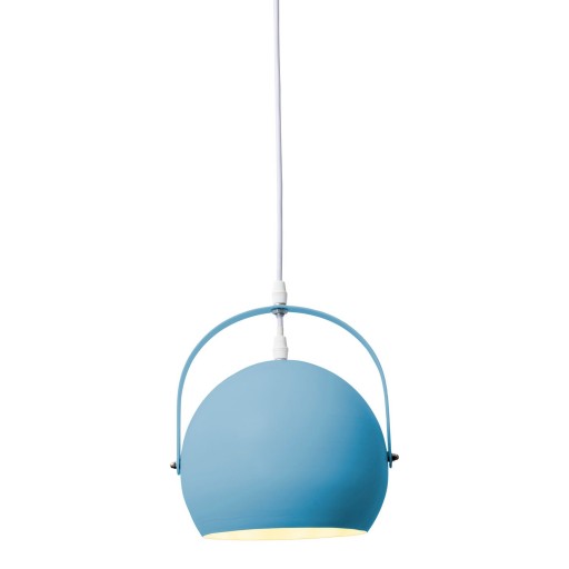 Hanger lamp "Colorado" blauw Ø ca. 25 cm, metaal, e27 socket, verlichting voor woonkamer, eetkamer, kinderkamer