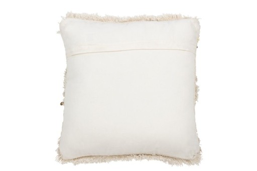 J-Line cushion Tufted Fringes - Cotton - sequins/white/gold