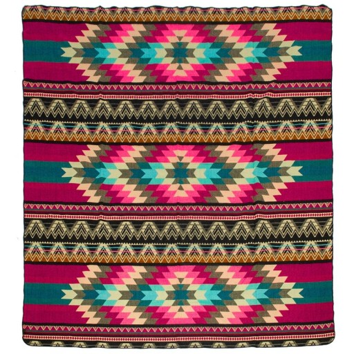 Ecuadorian alpaca blanket | native blanket | Antisana Pink