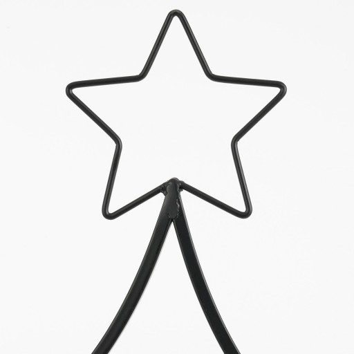 Decoratie Kerstboom - L50 x B15 x H105 cm - IJzer - Zwart