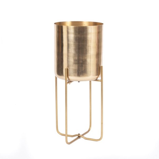 The Brass Planter on Stand | Brass  | Plantenstandaard  L