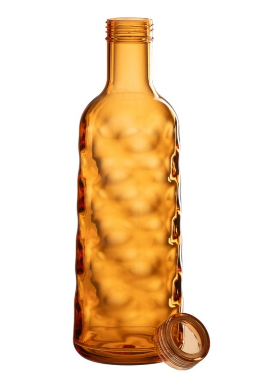 J-Line bottle Hammered In Giftbox - plastic - orange
