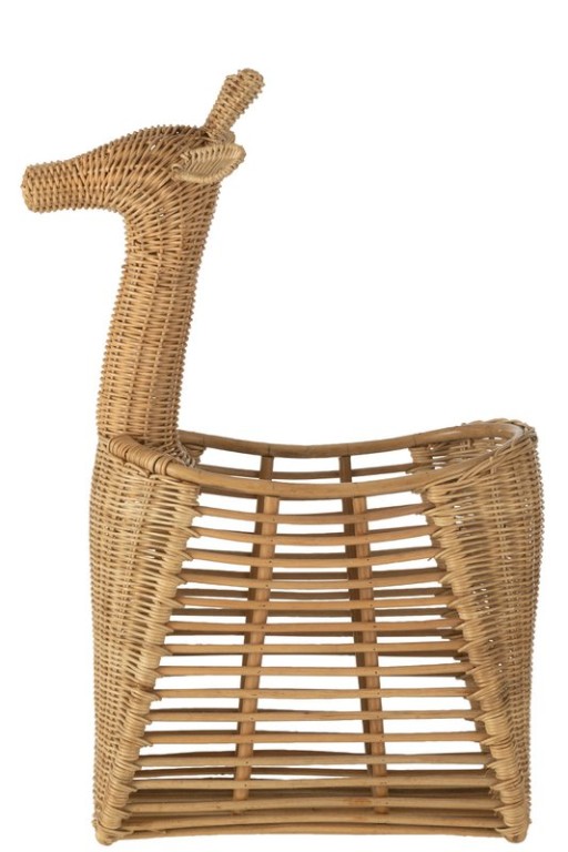J-Line Basket Giral Rattan Natural