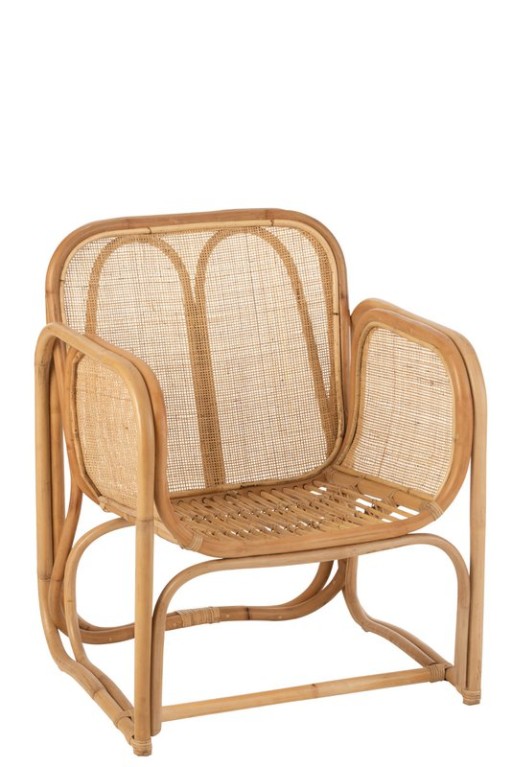 J-Line chair + cushion Casablanca - jute - natural