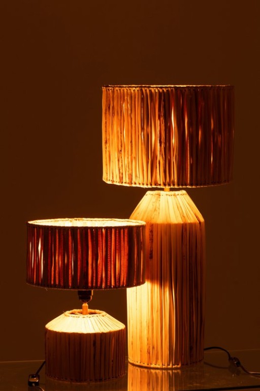 J-Line lamp Hanna Banana Leaves - jute - natural