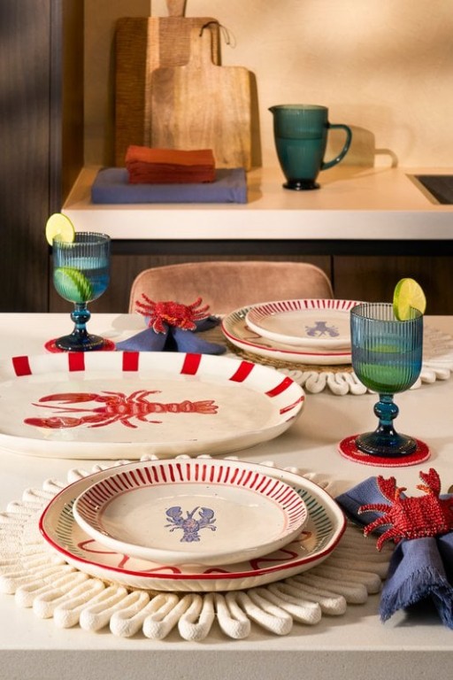 Ariane Servingboard - L41 x B31 X H3 Cm - Stone goods - Red