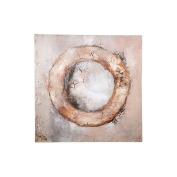 Arianna Brown Canvas Wall Panel Ring