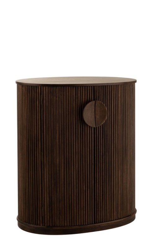 J-Line Cabinet Reyi Mango Wood Dark Brown