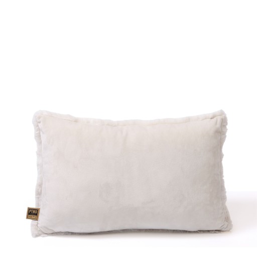 Linde Offwhite Faux Fur Cushion Rectangle