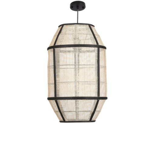 Pella Hanglamp | H46 x Ø29 cm | Linnen | Off White