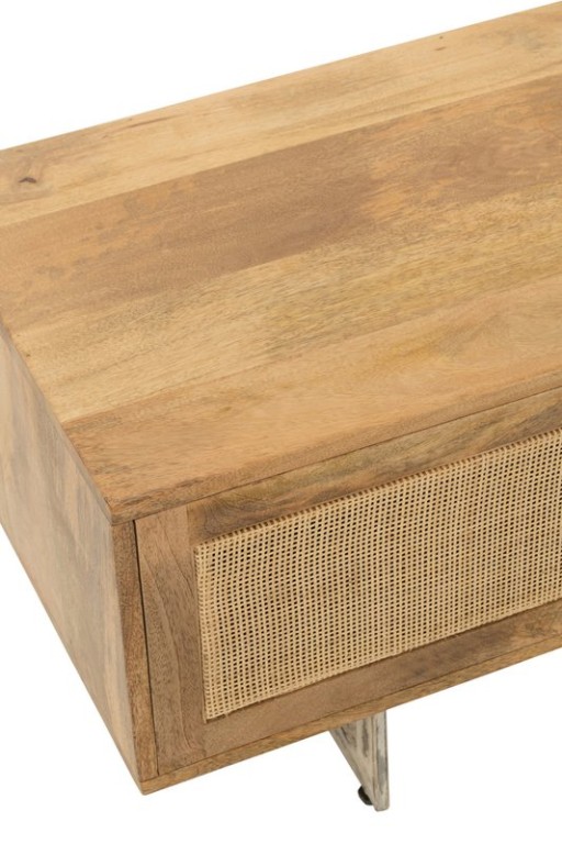 J-Line TV cabinet - wood - natural