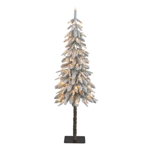 Lodge Kunstkerstboom met Verlichting en Timer- en Dimfunctie - H155 x Ø48 cm - Groen