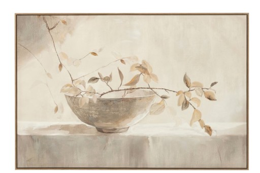 J-Line Painting Bog Acrylic Paint/Canvas White/Natural