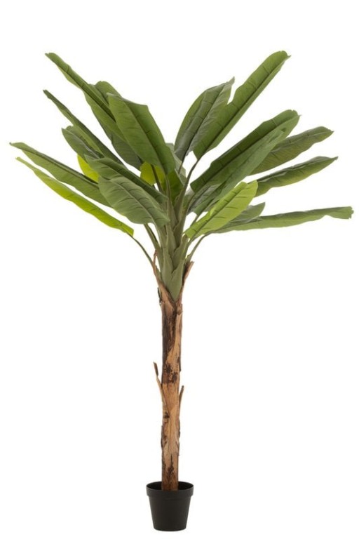 J-Line Banana Tree Plastic Green/Brown