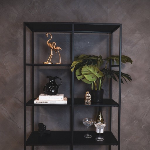 Vaas - Borsten Kan - Keramiek - Zwart - 6,5x11x18cm