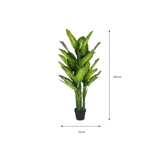 Dieffenbachia Kunstplant - H150 x Ø70 cm