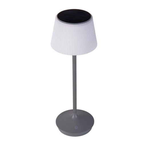 LED Leuchte "EMMI" für Außen und Innen, Tischlampe aus Metall und Kunststoff , mit fest verbauten LEDs, LED Tischlampe für Balkon, Terrasse, Garten, Wohnzimmer, Wintergarten, ca. 38 cm hoch