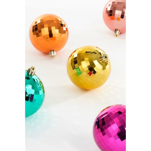 Kerstballen set - 30 Stuks - Ø8 cm - Onbreekbaar - Roze, Fuchsia, Goud, Oranje, Groen