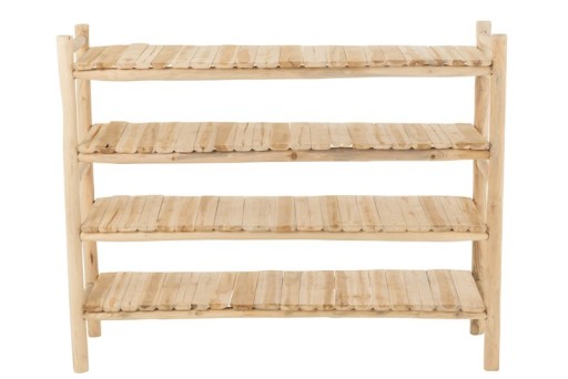 J-Line Rek Ranch Teak Hout Naturel