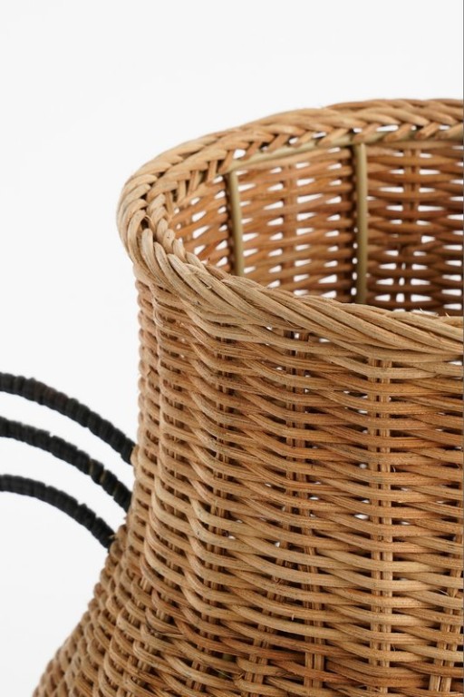 Fabiola Decoration vase - H43 x Ø30 cm - Rattan - Brown