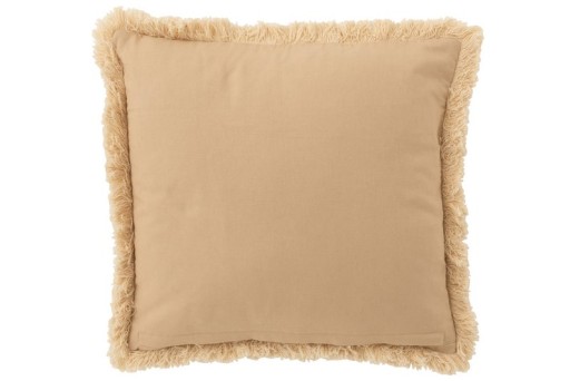 J-Line cushion Board Ibiza - cotton - beige/white