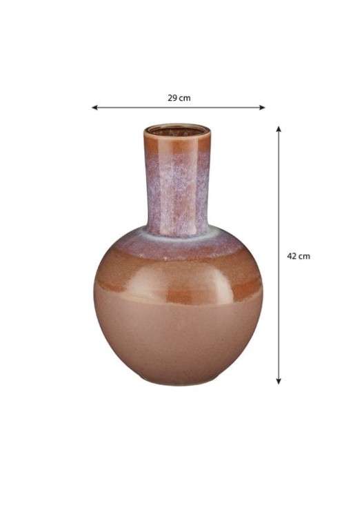 Holm vase - H42 x Ø29 cm - Ceramics - Terra