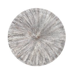 Zapp White Ribbed Wallpanel Round L