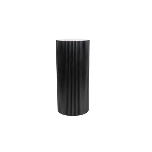 Side Table / Pillar- Cylinder - MDF - Black -30x65cm