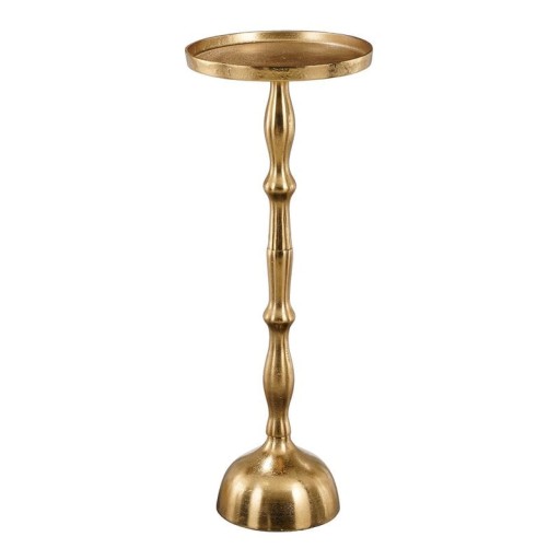 Duco Side table - H66 x Ø25 cm - Recycled Aluminum - FSC 100% - Gold